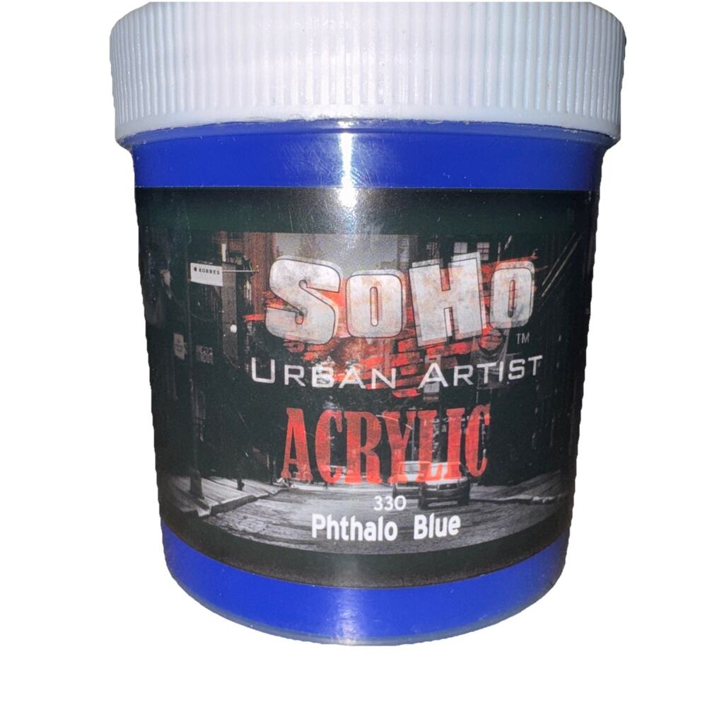 Soho Urban Artist Acrylic Paint - 500 Ml Jar 330 Phthalo Blue 16.9 Oz